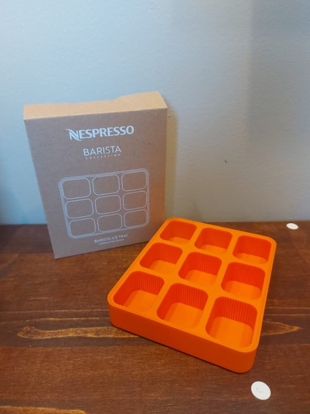 Nespresso Barista ice cube tray - Tangerine